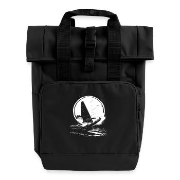 Windsurfing Lovers - Roll Top Backpack with Two Handles - black - Front