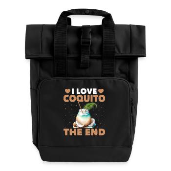 I Love Coquito, The End - Rolltop Rucksack mit zwei Griffen - Schwarz - Vorne
