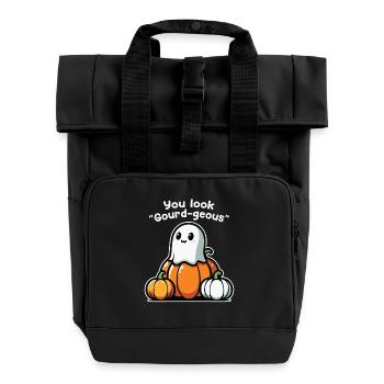 Du Siehst Kürbis-geous Aus - Halloween Outfit - Rolltop Rucksack mit zwei Griffen - Schwarz - Vorne