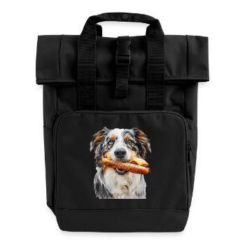 Berger australien - Sac à dos Roll Top à deux anses - noir - Devant