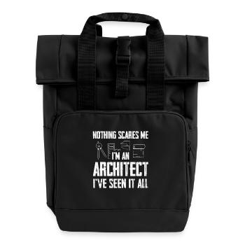 Rien ne me choque : je suis architecte - Sac à dos Roll Top à deux anses - noir - Devant