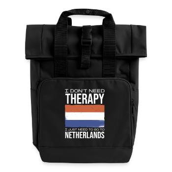 J’ai juste besoin d’aller aux Pays-Bas en thérapie - Sac à dos Roll Top à deux anses - noir - Devant