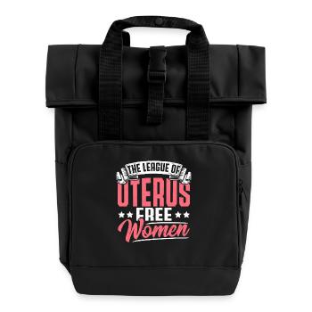 Erholung Gebärmutterhysterektomie Erholung - Rolltop Rucksack mit zwei Griffen - Schwarz - Vorne
