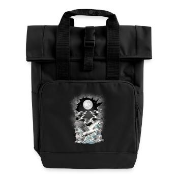 Seagulls Seagull Maritime - Roll Top Backpack with Two Handles - black - Front