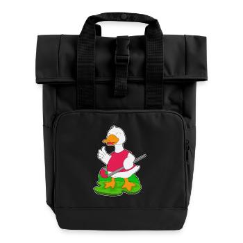 Canard Hockey sur gazon Croût - Sac à dos Roll Top à deux anses - noir - Devant