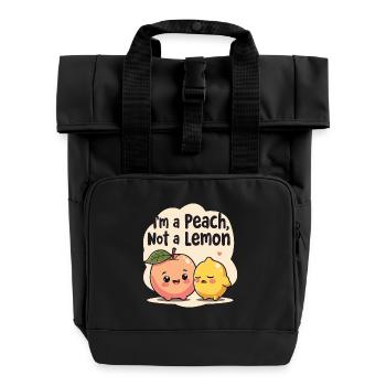 BUBBLY - Roll Top Backpack with Two Handles - black - Front