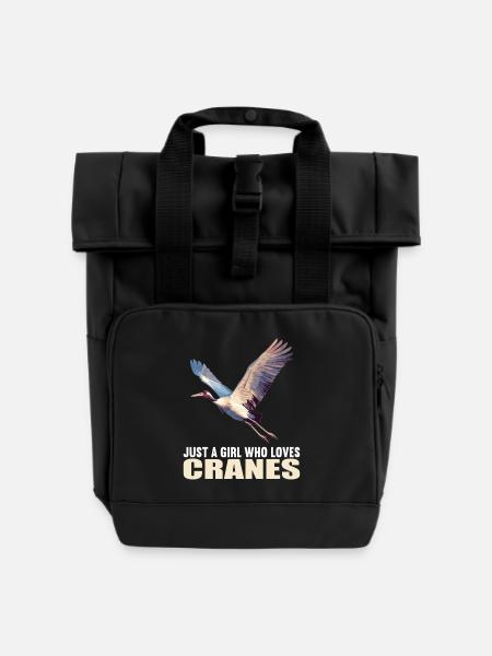Grues Grues - Sac à dos Roll Top à deux anses - noir