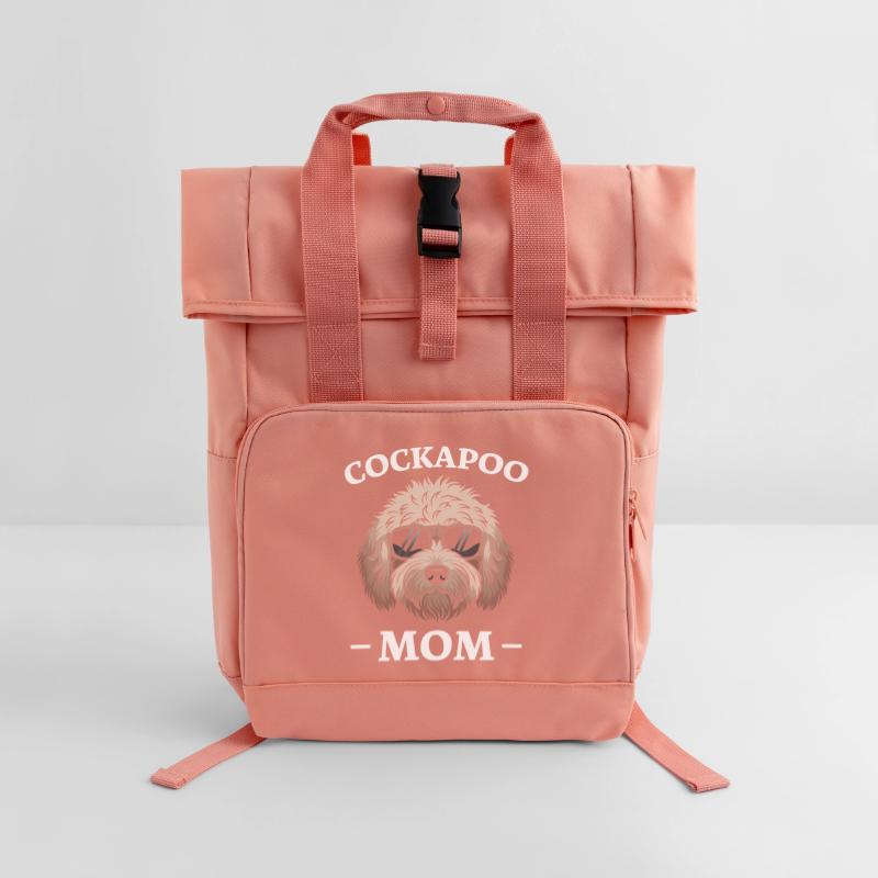 Cockapoo Spruch Mama Lustiges Cockapoo Geschenk Rolltop Rucksack mit zwei Griffen
