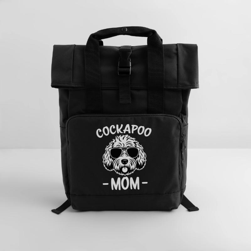 Cockapoo Spruch Mama Lustiges Cockapoo Geschenk Rolltop Rucksack mit zwei Griffen