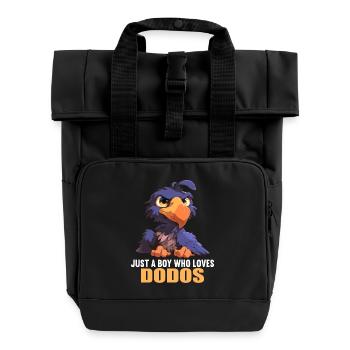Dodos Dodo - Roll Top Backpack with Two Handles - black - Front