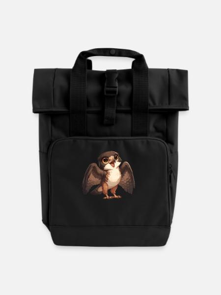 Falken Falke - Rolltop Rucksack mit zwei Griffen - Schwarz