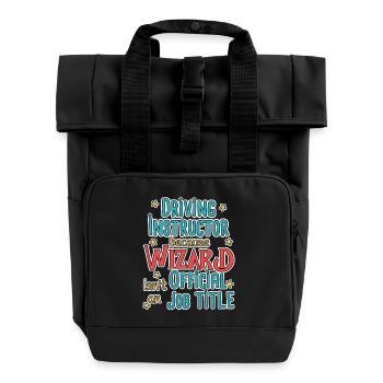 Instructeur de conduite Wizard Auto-école - Sac à dos Roll Top à deux anses - noir - Devant