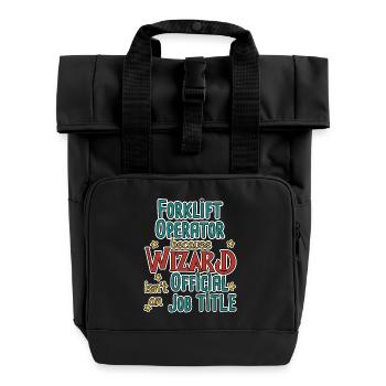 Assistant de cariste - Sac à dos Roll Top à deux anses - noir - Devant
