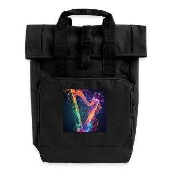 Harpe - Sac à dos Roll Top à deux anses - noir - Devant