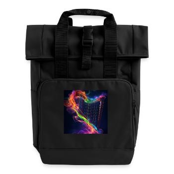 Harpe - Sac à dos Roll Top à deux anses - noir - Devant