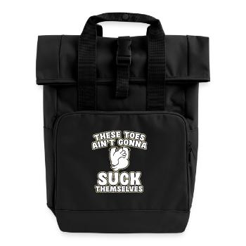 Diese Zehen Werden Sich Nicht Selbst Lutschen - Rolltop Rucksack mit zwei Griffen - Schwarz - Vorne
