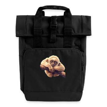 Gibbons Gibbon - Rolltop Rucksack mit zwei Griffen - Schwarz - Vorne