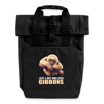 Gibbons Gibbon - Rolltop Rucksack mit zwei Griffen - Schwarz - Vorne