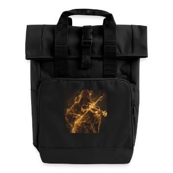 Violine - Rolltop Rucksack mit zwei Griffen - Schwarz - Vorne