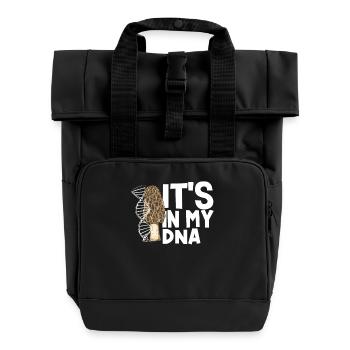 Pilzsammler In Meiner DNA - Rolltop Rucksack mit zwei Griffen - Schwarz - Vorne