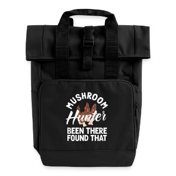 Pilzsammler Been There Found That - Rolltop Rucksack mit zwei Griffen - Schwarz - Vorne