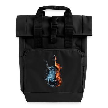 Violine - Rolltop Rucksack mit zwei Griffen - Schwarz - Vorne