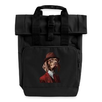 Vizsla - Rolltop Rucksack mit zwei Griffen - Schwarz - Vorne