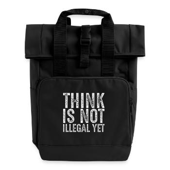 penser n’est pas encore illégal - Sac à dos Roll Top à deux anses - noir - Devant