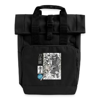 Samouraï katana épéiste magistral - Sac à dos Roll Top à deux anses - noir - Devant