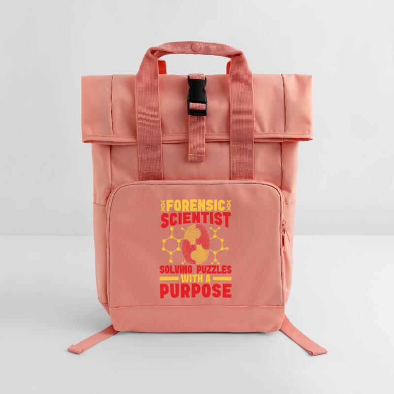 Forensic Science Major Solving Puzzles Rolltop Rucksack mit zwei Griffen