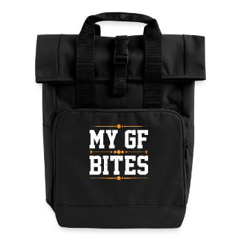 My GF Bites 7 - Rolltop Rucksack mit zwei Griffen - Schwarz - Vorne