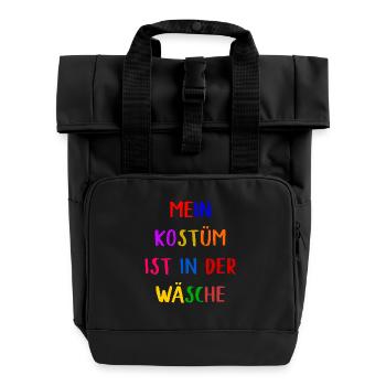 Carnival Costume Women's Gift Carnival Carnival - Roll Top Backpack with Two Handles - black - Front