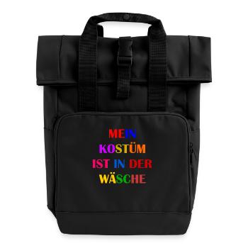 Carnival Costume Women's Gift Carnival Carnival - Roll Top Backpack with Two Handles - black - Front