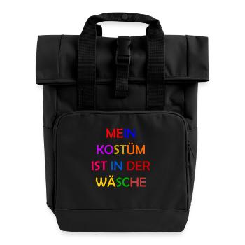 Carnival Costume Women's Gift Carnival Carnival - Roll Top Backpack with Two Handles - black - Front