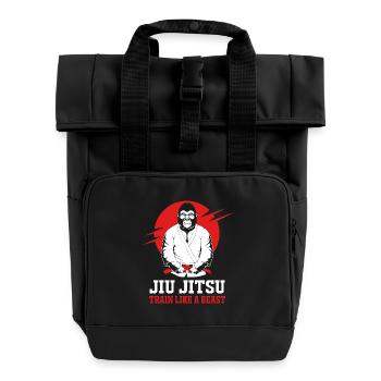 Gorilla - Rolltop Rucksack mit zwei Griffen - Schwarz - Vorne