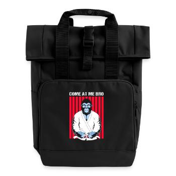 Gorilla - Roll Top Backpack with Two Handles - black - Front