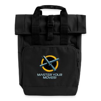MAÎTRISEZ VOS MOUVEMENTS - Sac à dos Roll Top à deux anses - noir - Devant