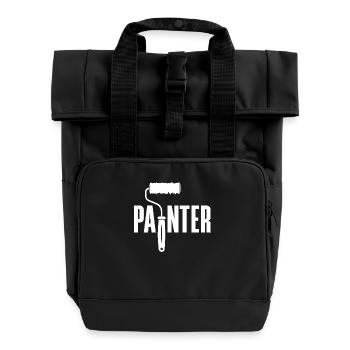 Outil de peintre Inspiration créative - Sac à dos Roll Top à deux anses - noir - Devant
