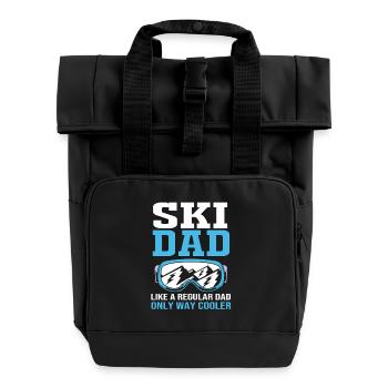 Ski Ski Holiday - Roll Top Backpack with Two Handles - black - Front