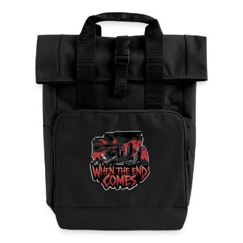 QUAND VIENT LA FIN - Sac à dos Roll Top à deux anses - noir - Devant
