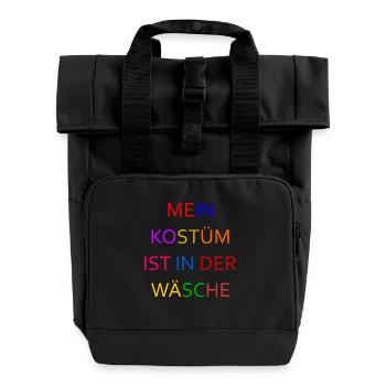 Carnival Costume Women's Gift Carnival Carnival - Roll Top Backpack with Two Handles - black - Front