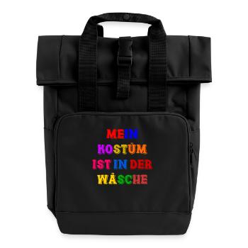 Carnival Costume Women's Gift Carnival Carnival - Roll Top Backpack with Two Handles - black - Front