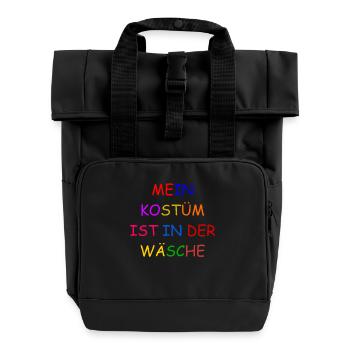 Carnival Costume Women's Gift Carnival Carnival - Roll Top Backpack with Two Handles - black - Front
