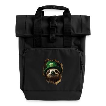 St. Patrick Faultier - Rolltop Rucksack mit zwei Griffen - Schwarz - Vorne