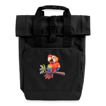 L’ère de l’ara - Sac à dos Roll Top à deux anses - noir - Devant