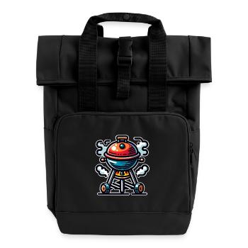 Grill - Roll Top Backpack with Two Handles - black - Front