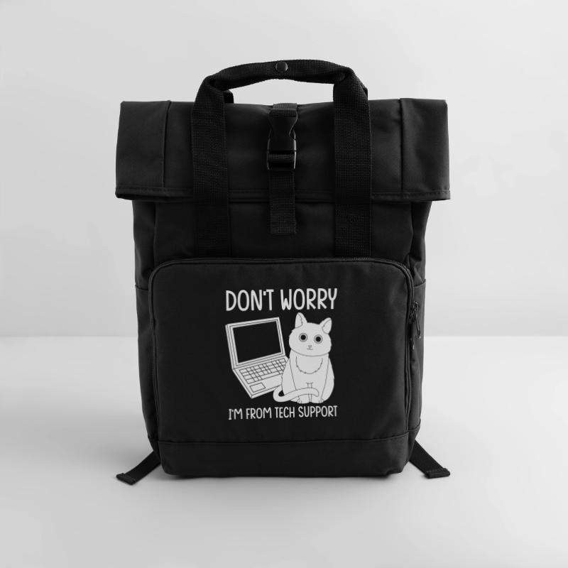 Tech Support Roll Top Backpack with Two Handles