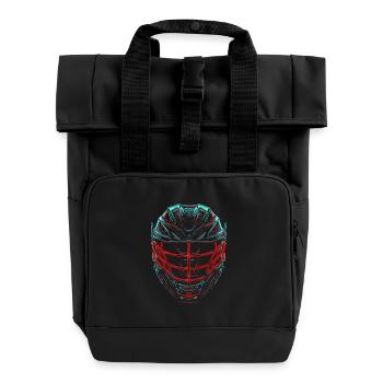 Casque de crosse Retrowave - Sac à dos Roll Top à deux anses - noir - Devant