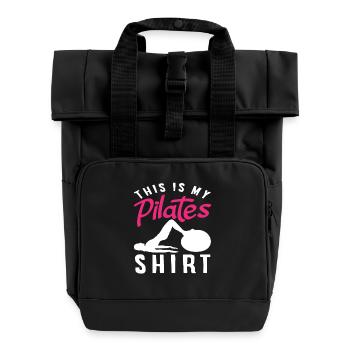 Pilates C’est ma chemise de Pilates - Sac à dos Roll Top à deux anses - noir - Devant