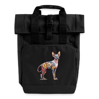 Sphinx - Rolltop Rucksack mit zwei Griffen - Schwarz - Vorne